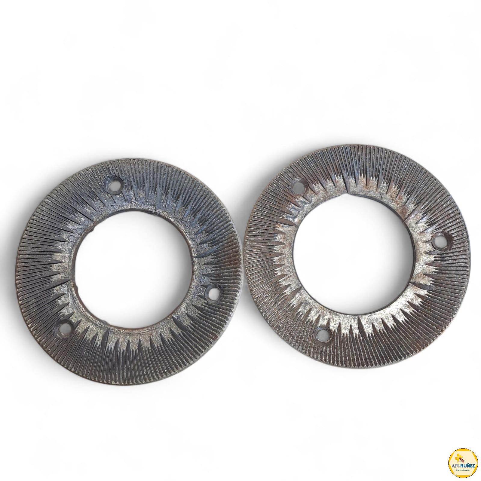 REPUESTO MOLINO DISCOS MOLEDOR ACERO UNIDAD $8.500,  PAR (16.000)