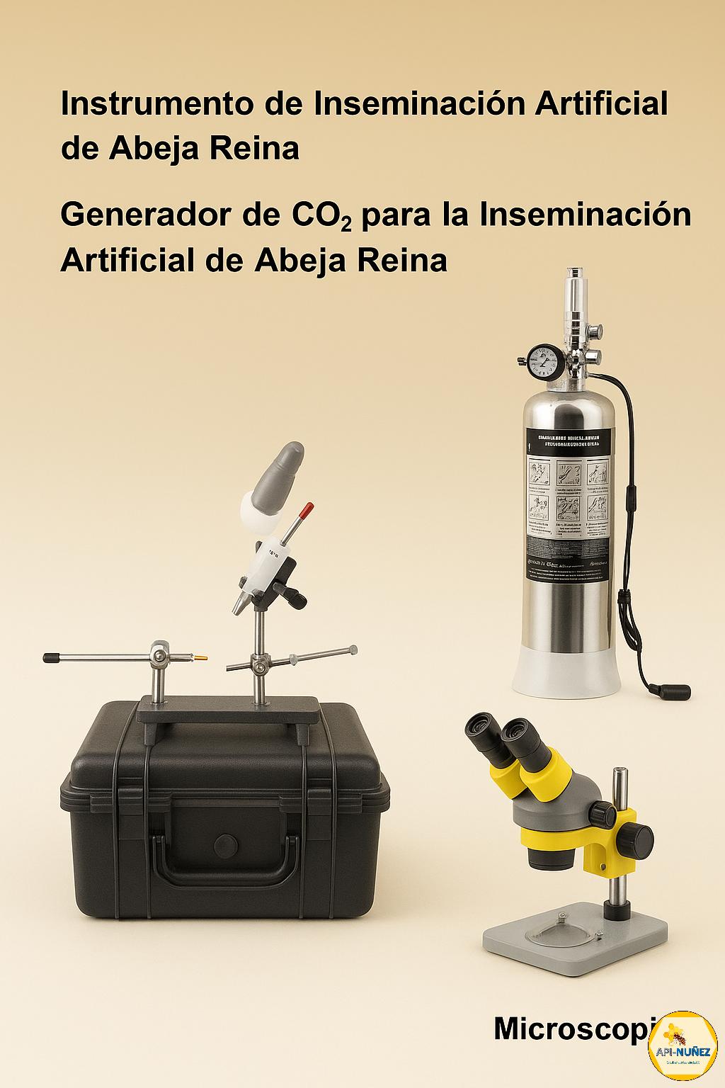 EQUIPO DE INSEMINACION ARTIFICIAL DE REINAS COMPLETO