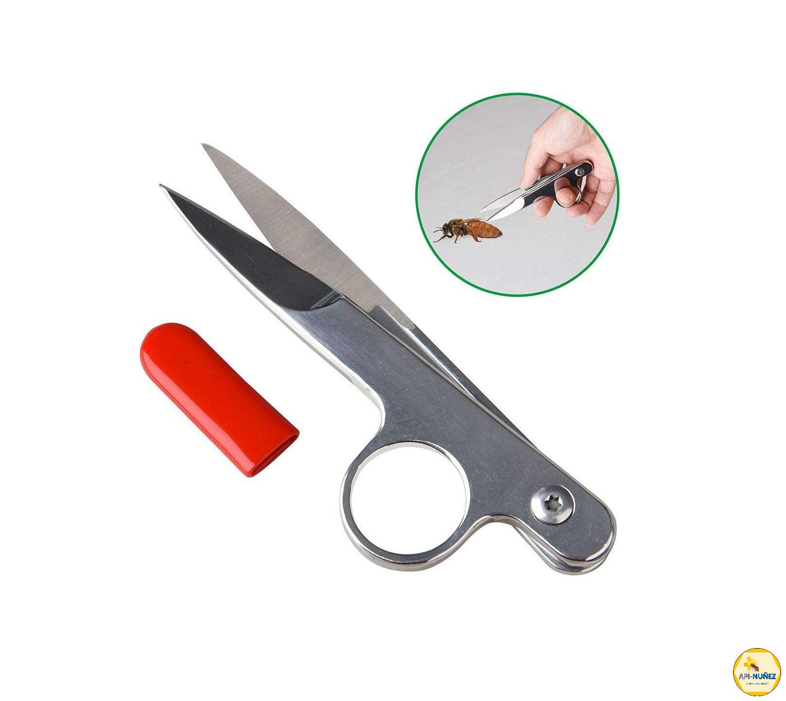 TIJERA DE ACERO INOX. PARA CORTAR ALAS A LA REINA