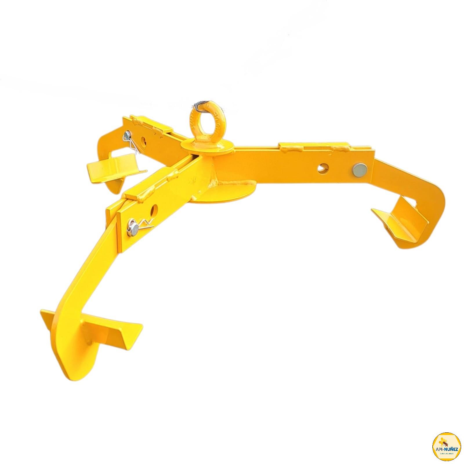 GARRAS DE ELEVACION DE TAMBORES 360KG AMARILLO AJUSTABLE